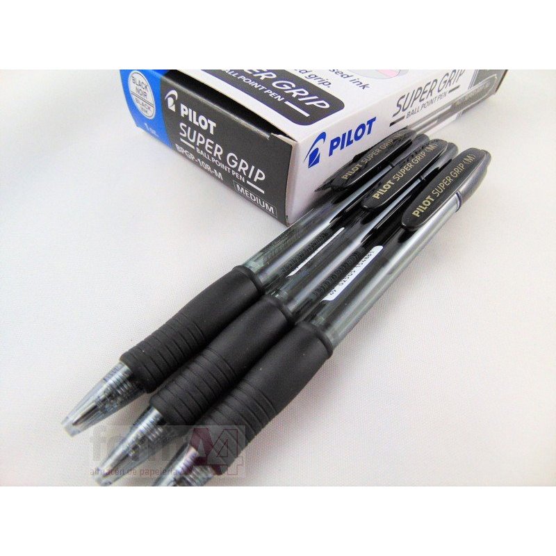 BOLIGRAFO PILOT SUPERGRIP NEGRO