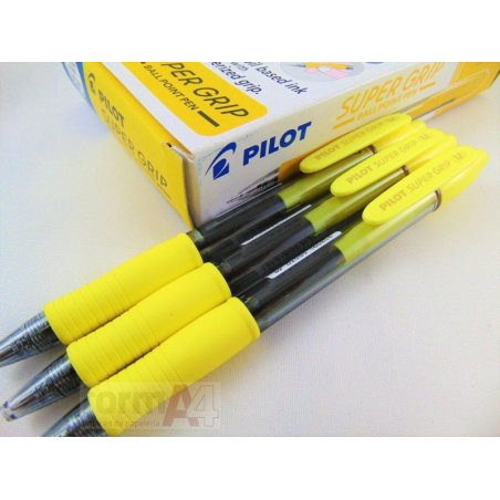 BOLIGRAFO PILOT SUPERGRIP AMARILLO