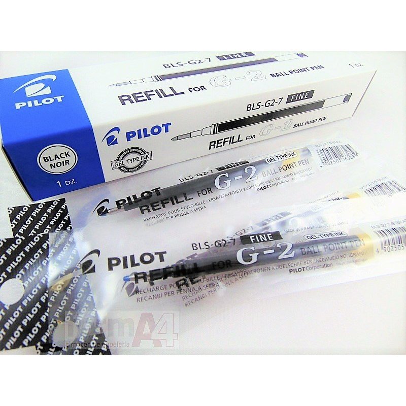 RECAMBIO BOLIGRAFO PILOT G-2 NEGRO