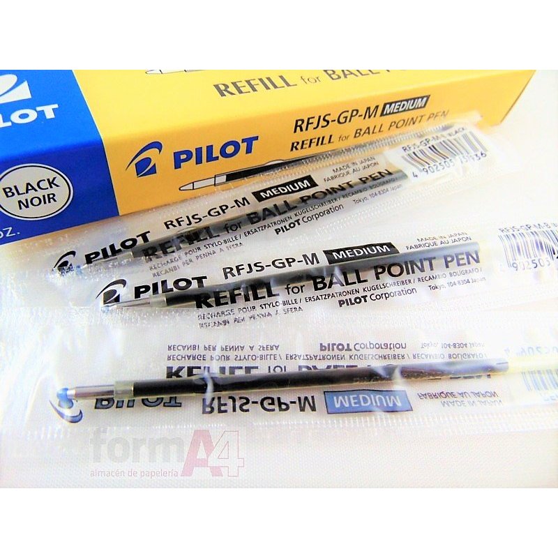RECAMBIO BOLIGRAFO PILOT SUPERGRIP NEGRO