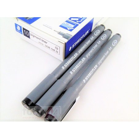 ROTULADOR STAEDTLER PIGMENT LINER 308 0.4MM. NEGRO