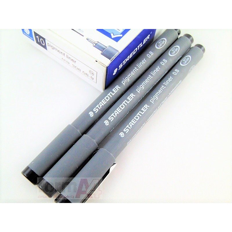 ROTULADOR STAEDTLER PIGMENT LINER 308 0.8MM. NEGRO