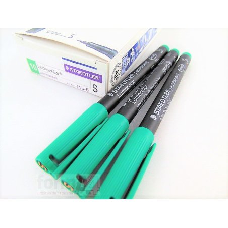 ROTULADOR PERMANENETE LUMOCOLOR 313 P/SF VERDE