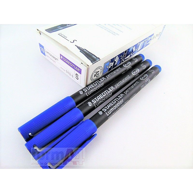 ROTULADOR PERMANENETE LUMOCOLOR 313 P/SF AZUL