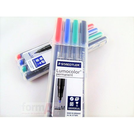 ROTULADOR PERMANENETE LUMOCOLOR 317 P/M EST/4