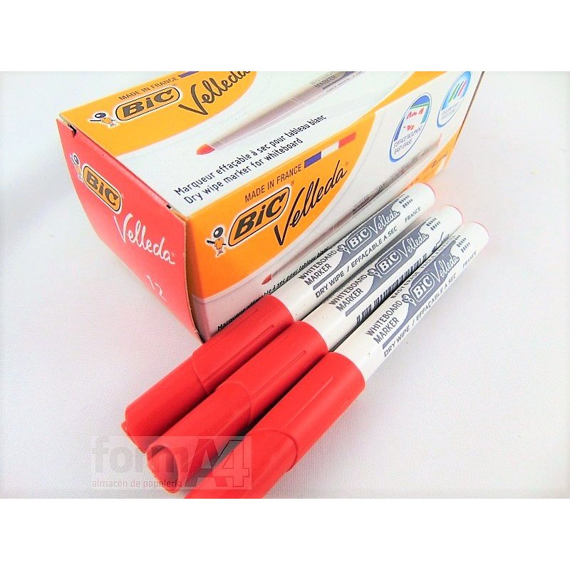ROTULADOR BIC VELLEDA MEDIUM ROJO