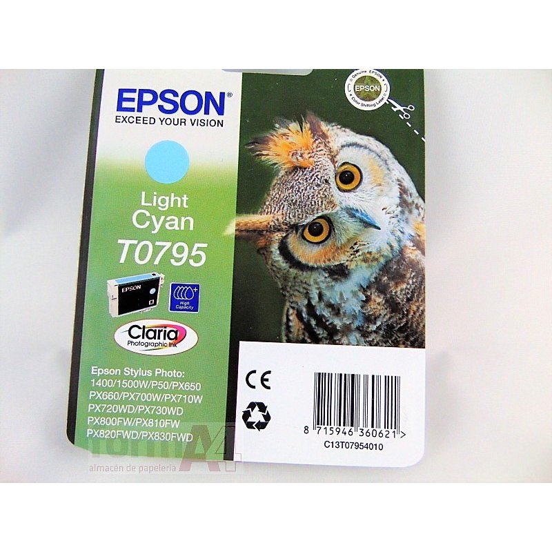 EPSON CARTUCHO T079540 CYAN CLARO