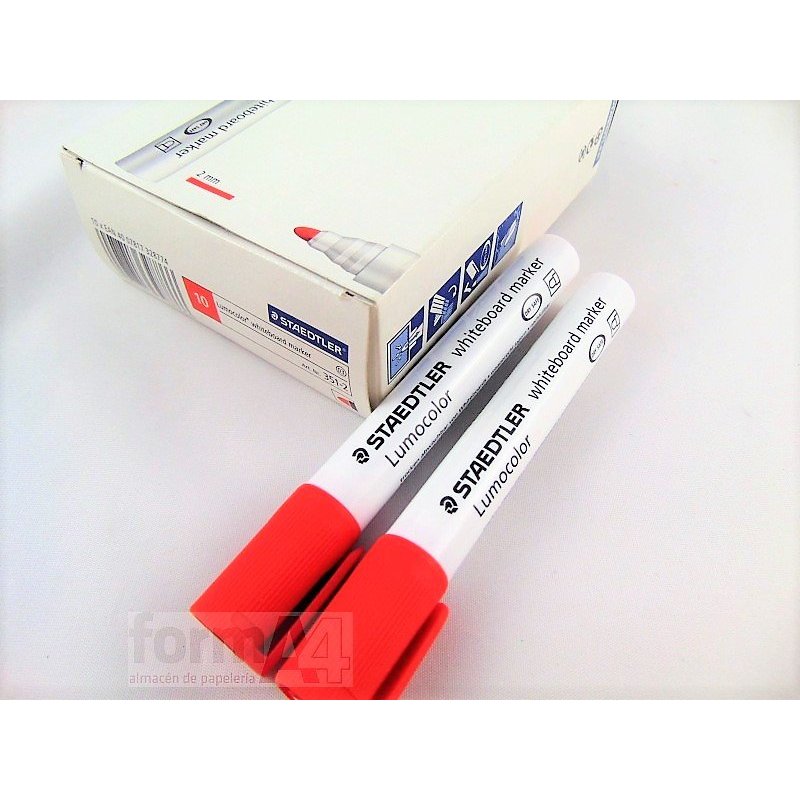 ROTULADOR DE PIZARRA BLANCA LUMOCOLOR 351 ROJO