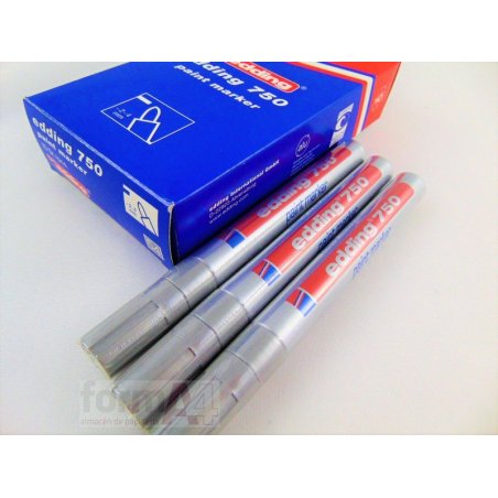 ROTULADOR EDDING 750 PLATA