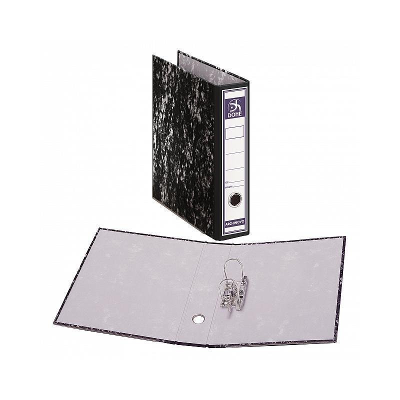 ARCHIVADOR DOHE JASPEADO NEGRO FOLIO