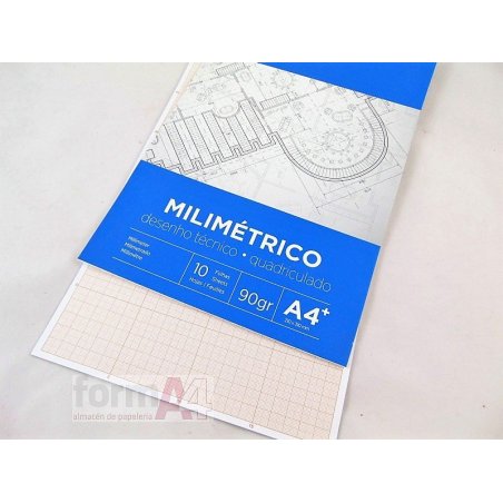 PAPEL MILIMETRADO FIRMO A4 P/ 10H.