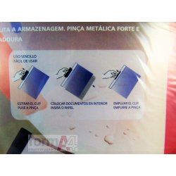 DOSSIER CON CLIP METALICO DATABANK 30H. ROJO