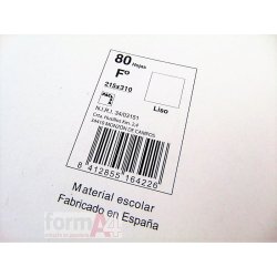 CUADERNO ESPIRAL PACSA FOLIO 80H. LISO 