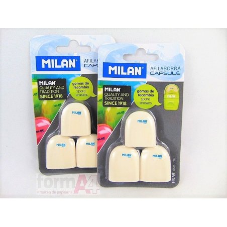 RECAMBIO GOMAS MILAN CAPSULE B/3