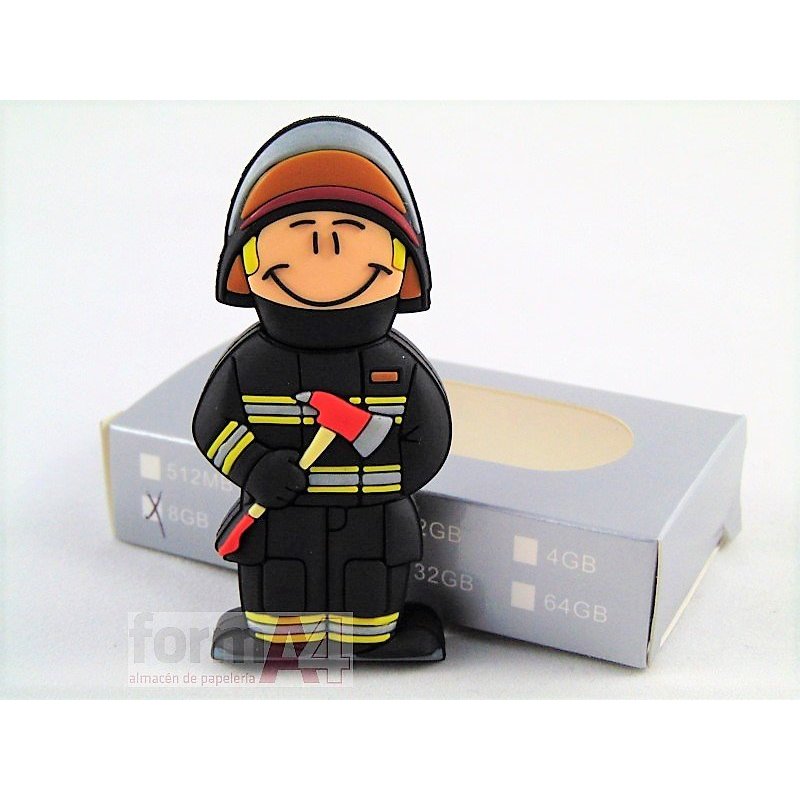 MEMORIA USB BOMBERO 8GB