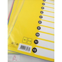 SEPARADOR MULTITALADRO PP TIME OFFICE A4 12 POS.