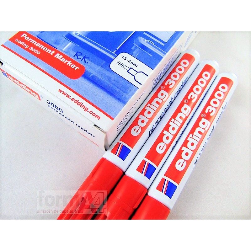 ROTULADOR EDDING 3000 ROJO