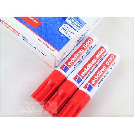 MARCADOR EDDING 500 ROJO