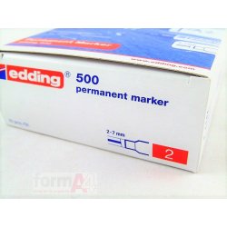 MARCADOR EDDING 500 ROJO