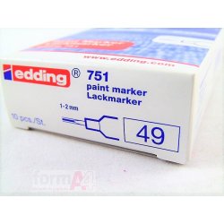 ROTULADOR EDDING 751 BLANCO