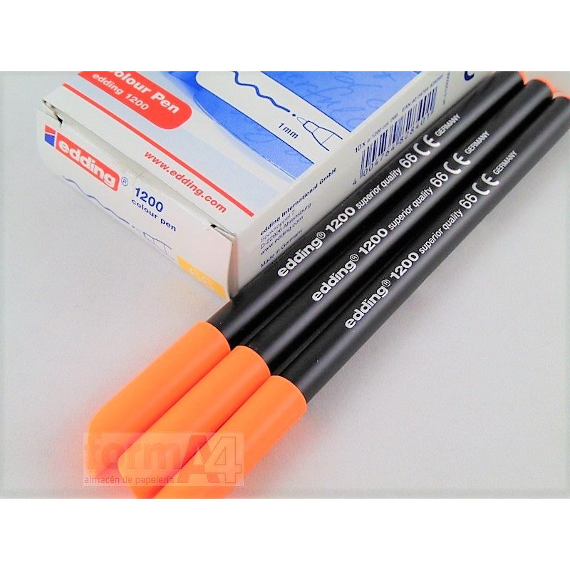 ROTULADOR EDDING 1200 NARANJA NEON