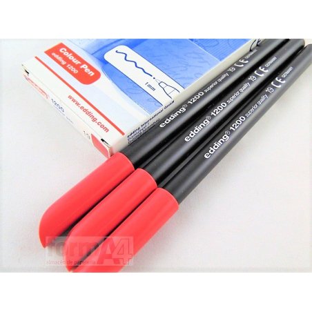 ROTULADOR EDDING 1200 CARMIN