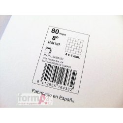 CUADERNO ESPIRAL PACSA 8º 80H.CUADROS NATURAL