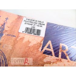 BLOC DIBUJO PACSA CON 2 TALADROS FOLIO 20H. LISO 