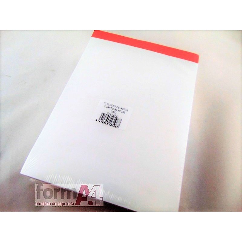 BLOC DE NOTAS PERFORADO PACSA 4º 80H. LISO