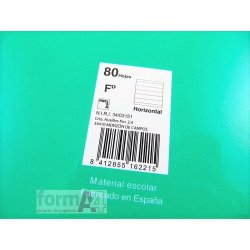 CUADERNO ESP PACSA T. DURA FOLIO 80H. HORIZONTAL