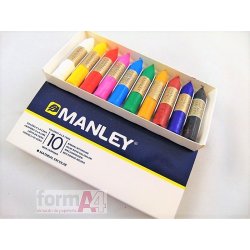 COLORES A LA CERA MANLEY C/10