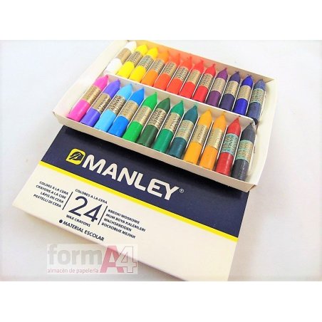 COLORES A LA CERA MANLEY C/24