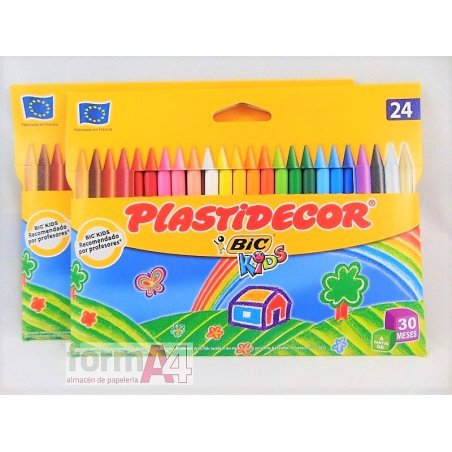LAPICES DE CERA PLASTIDECOR EST/24