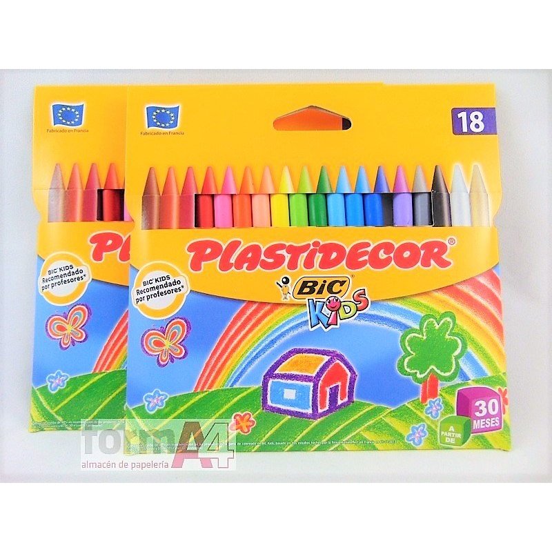 LAPICES DE CERA PLASTIDECOR EST/18