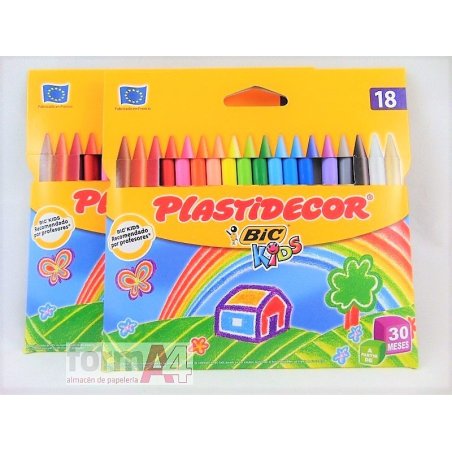 LAPICES DE CERA PLASTIDECOR EST/18