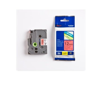 CINTA ROTULAR LAMINADA BROTHER 12MMX8M NG/RO TZ431