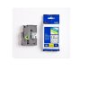 CINTA ROTULAR LAMINADA BROTHER 12MMX8M NG/TR TZ131