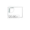 PIZARRA BLANCA MAGNETICA Q-CONECT 90X120CM M/ALUM