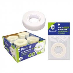 CINTA ADHESIVA INVISIBLE BISMARK 19MMX33M.