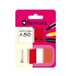BANDERITAS BISMARK 25X44MM. ROJO