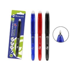 BOLIGRAFO BORRABLE C/CAPUCHON BISMARK 0.7MM ROJO