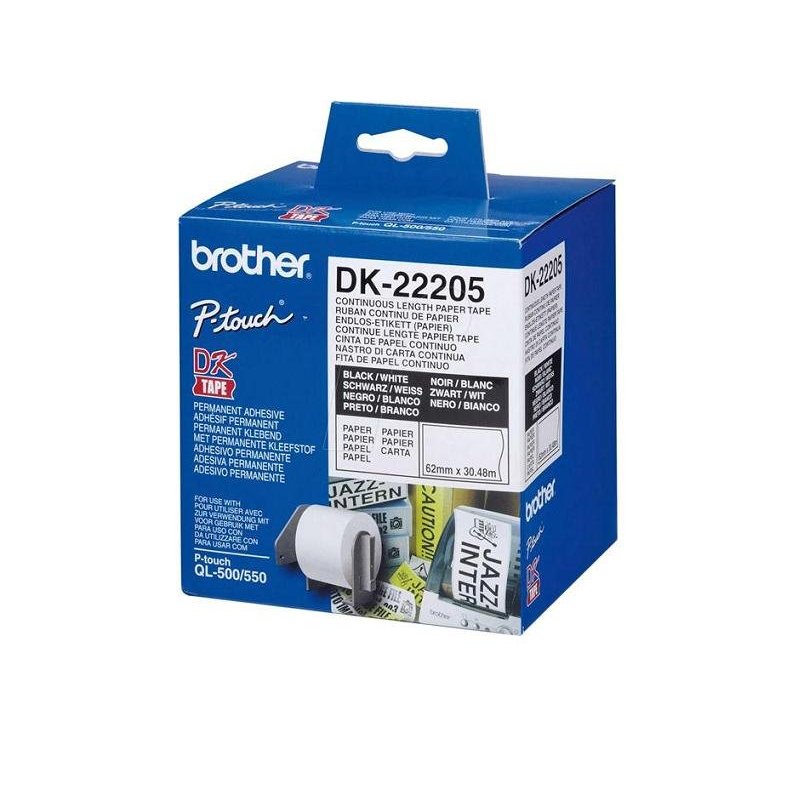 ETIQUETA PAPEL BROTHER 29MMX34.8M. DK-22210