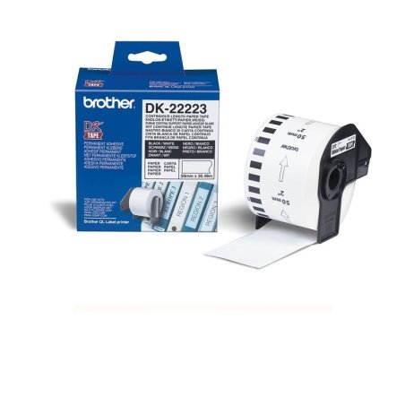 BROTHER CINTA CONTINUA BLANCA 50MMX30,48M  DK22223