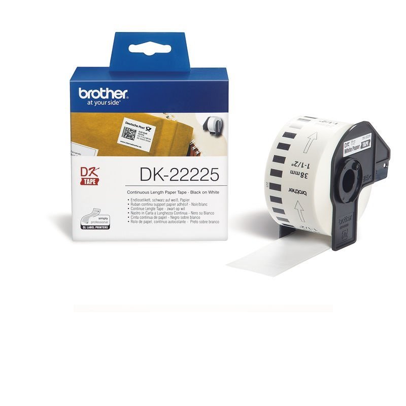 BROTHER CINTA CONTINUA BLANCA 38MM X30,48M DK22225