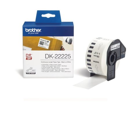 BROTHER CINTA CONTINUA BLANCA 38MM X30,48M DK22225