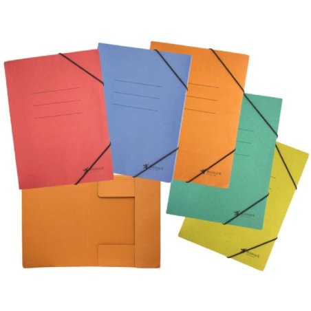 CARPETA CON GOMAS Y 3 SOLAPAS SARO FOLIO  SURTIDOS