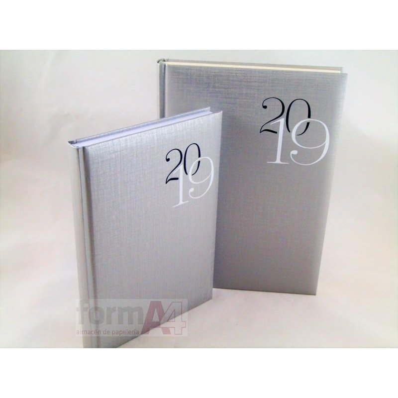 AGENDA 15X21CM. D/P 2019 MATERA PLATA