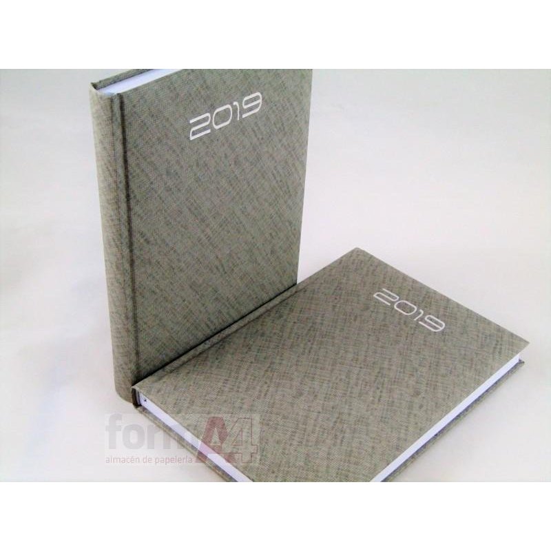 AGENDA 15X21CM. D/P 2019 TEXTUR GRIS