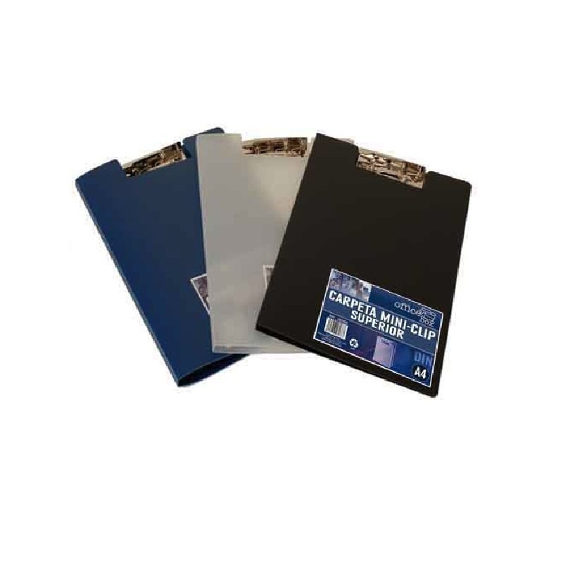 CARPETA MINICLIP SUPERIOR FHP A4 NEGRO