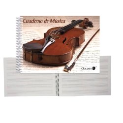 BLOC DE MUSICA GOLDEN 4º 6 PENTAGRAMAS 20H.